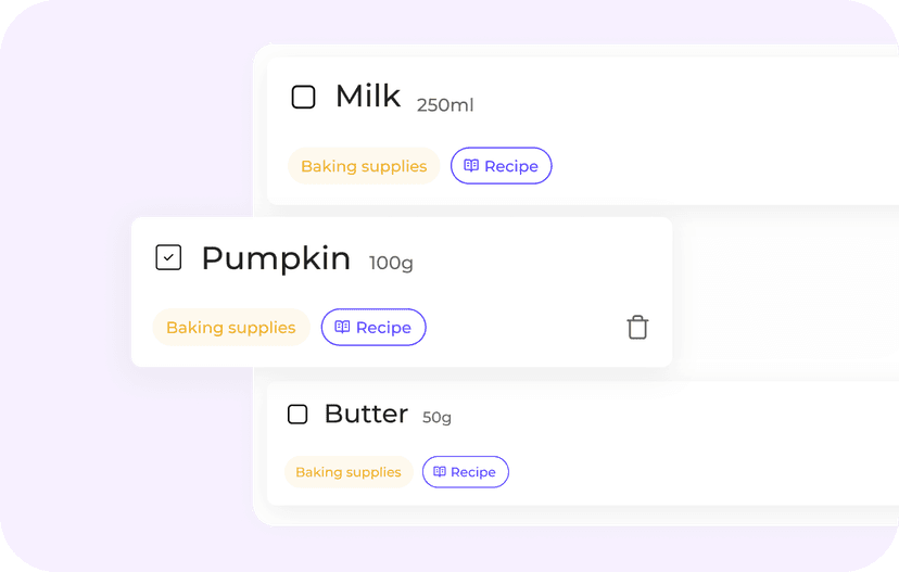 Create Lists in Seconds